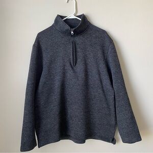 Men's Charcoal Half-Zip Pullover Size Large